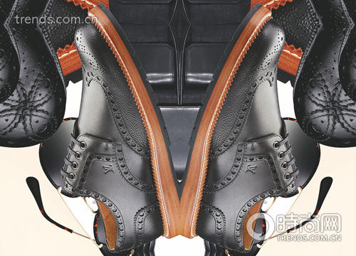 木色厚底皮鞋Louis Vuitton
