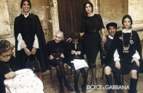 Daphne Selfe登上Dolce&Gabbana 2012秋冬广告大片