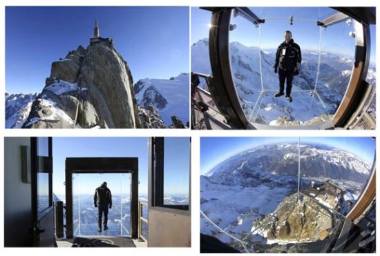 阿尔卑斯山上建透明空中看台