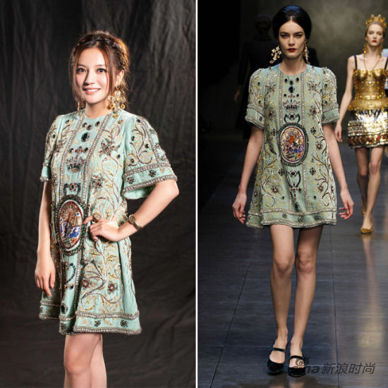 赵薇 in Dolce Gabbana 2013秋冬