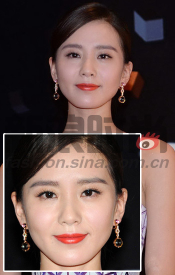 刘诗诗微博之夜封后 霸气红唇艳压群芳