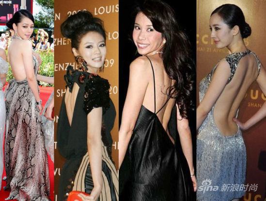 　　女星都爱性感美背