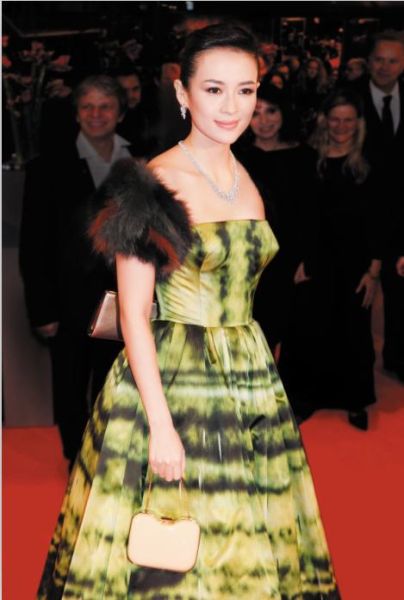 63届柏林电影节，章子怡佩戴通灵珠宝高端定制STARLET(红毯)系列亮相开幕式红毯