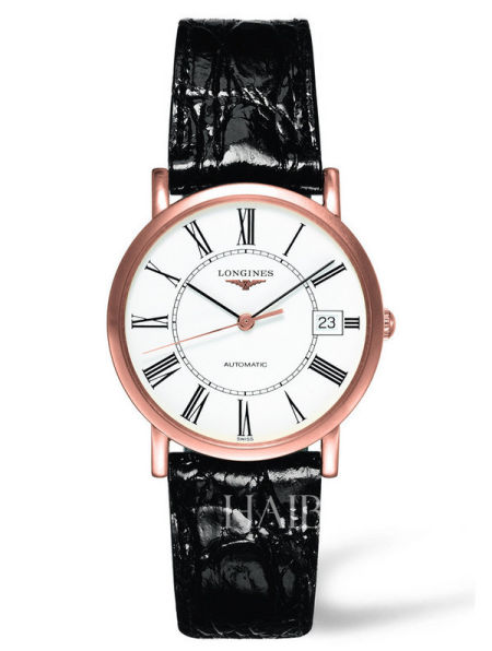 浪琴 (Longines) 瑰丽系列时尚玫瑰金男表