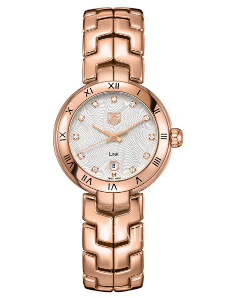 豪雅 (TAG Heuer) Link Lady林肯女士腕表 (29mm) 银色表盘搭配玫瑰金表链
