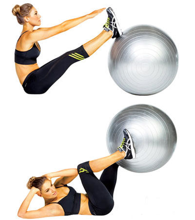 瑞士球翘臀操原理