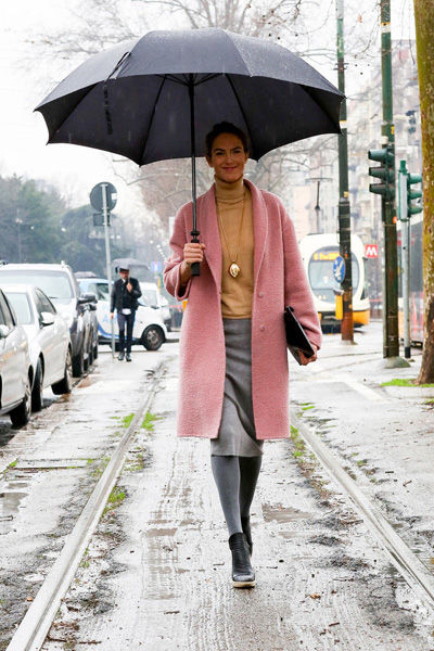 “马卡龙色”大衣