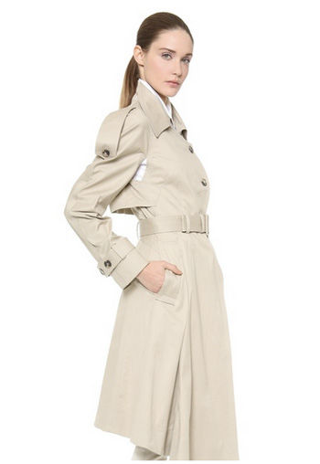 Vince侧拉链皮夹克