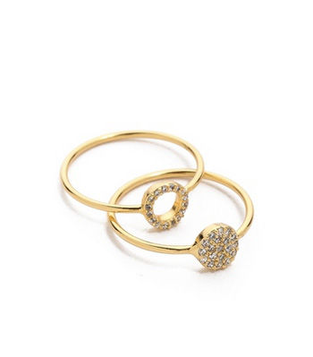 GorjanaShimmer Disk 戒指套装