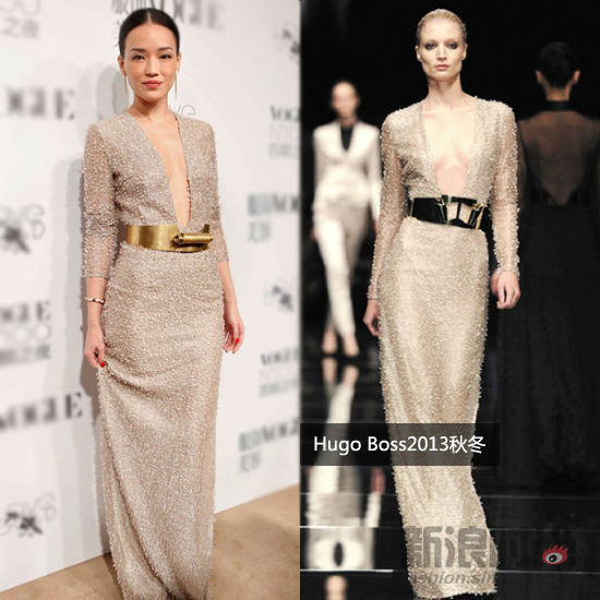 舒淇穿Hugo Boss2013秋冬系列