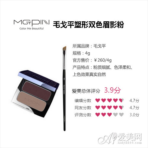 毛戈平塑形双色眉影粉