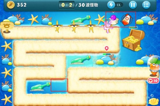 《保卫萝卜》深海主题第16关