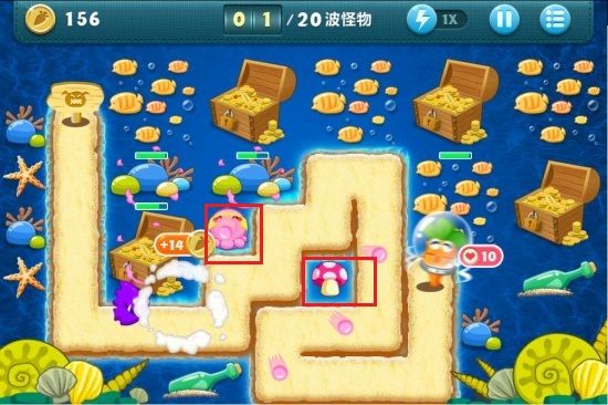 《保卫萝卜》深海主题第17关