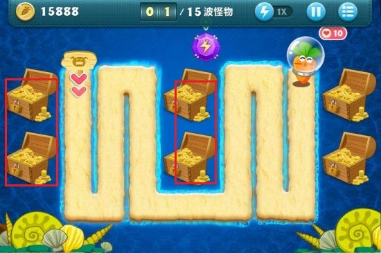 《保卫萝卜》深海主题第18关