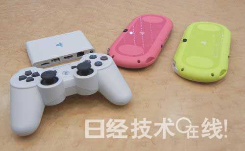 左方是PS Vita TV，左方是DUALSHOCK 3