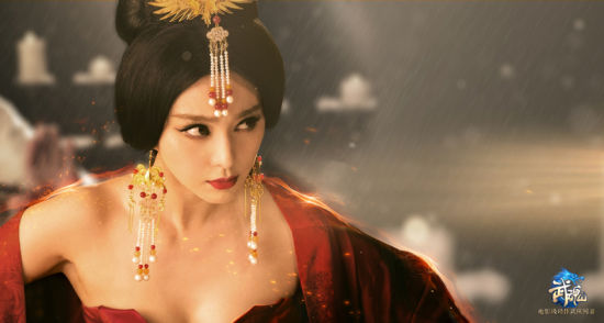 范冰冰《武魂》国战宣传片中饰演的女王形象