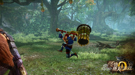 大锤武器奥义——陨星，发动时猎人会高高跳起