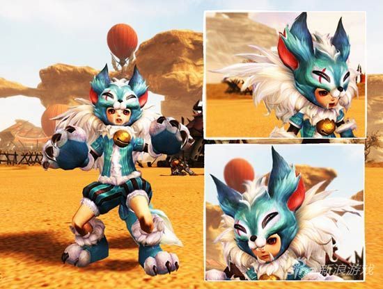 萌男毛茸茸的小狼套