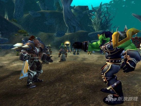 游戏中，萨尔在格罗姆之墓前教导小地狱咆哮的场景