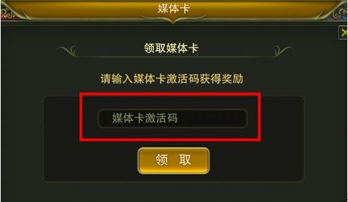 4,输入已获得的礼包激活码,点击"领取"按钮即可.