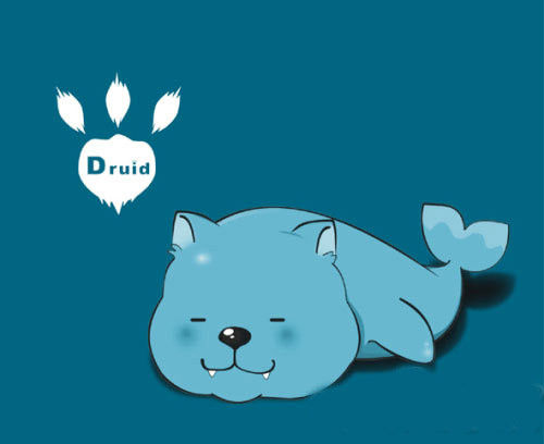 妹子来玩萌德吧!德鲁伊萌图