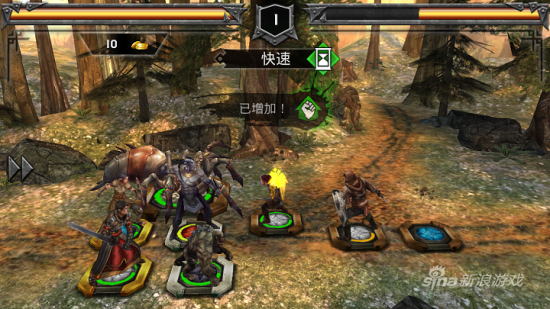 战斗界面颇有战棋类风格