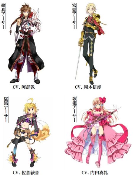 《乖离性百万亚瑟王》人设与CV