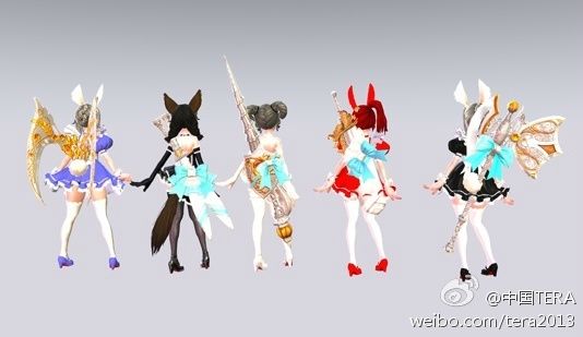 《TERA》女仆装背面效果