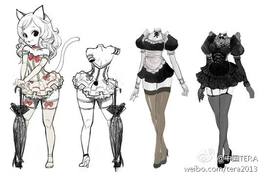 《TERA》女仆装概念图