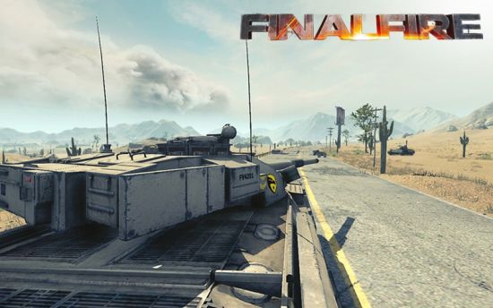 坦克沿公路搜寻目标