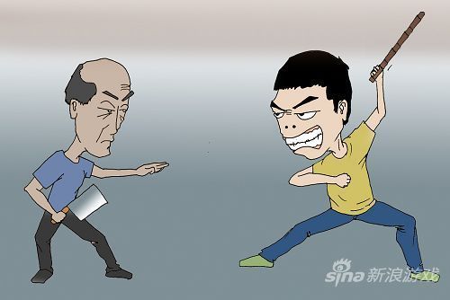 儿子沉迷游戏不听劝父子互殴