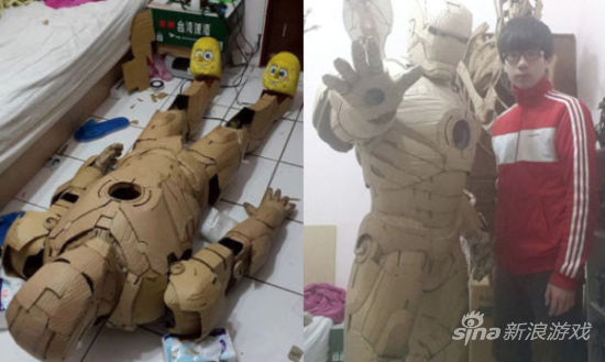 台湾玩家纸板打造钢铁侠