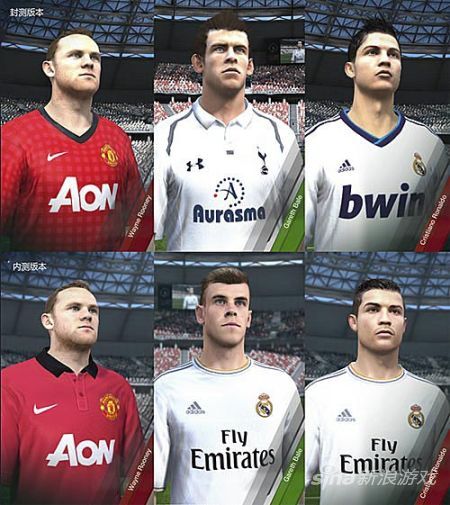 封测版本与内测版本球员形象对比