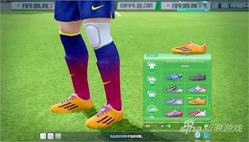 球员的球衣、球裤、号码、球鞋都可以进行调整