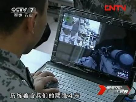 CCTV7报道南京军区组织的《光荣使命》游戏对抗赛