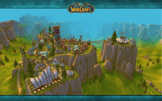 雷霆崖风景和小美牛萨满