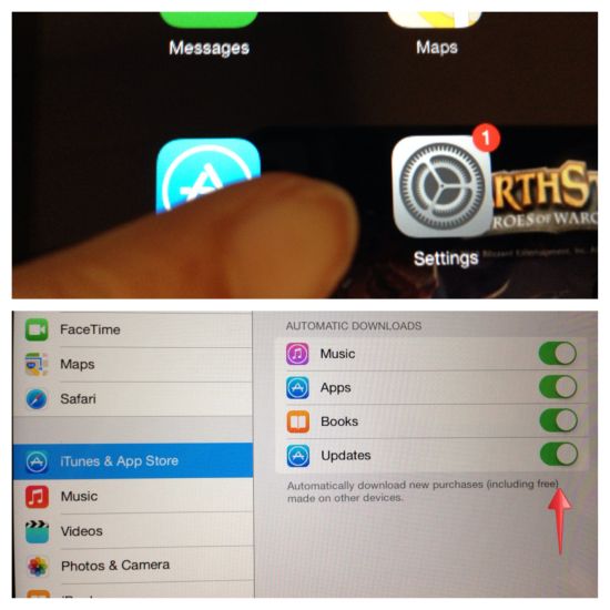 如何在iPad上开启自动更新选项