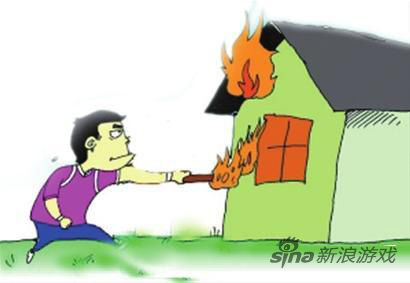 玩游戏输光13万大叔放火烧店