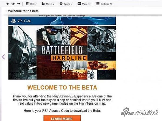 索尼免费发码 《战地:硬仗》PS4版Beta首测临近