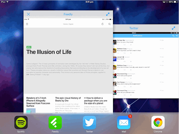iOS 8多任务效果演示