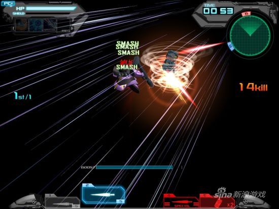 “炽天使敢达II”变型后可施展“格斗Combo”能在短时间内输出最大攻击火力