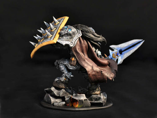 软陶作品:t3蛋盾牛头战士