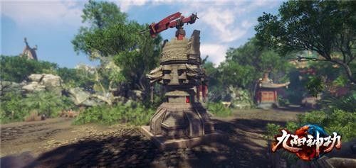 四方青石兽头弩塔，阵营防御塔