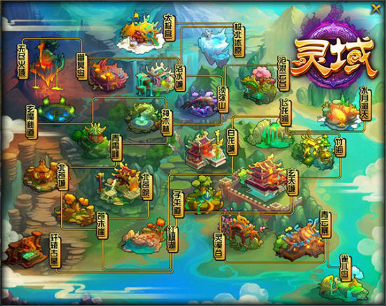 《灵域》世界地图