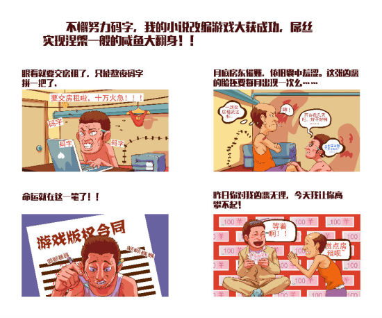 游戏改编造就网络文学新富作者