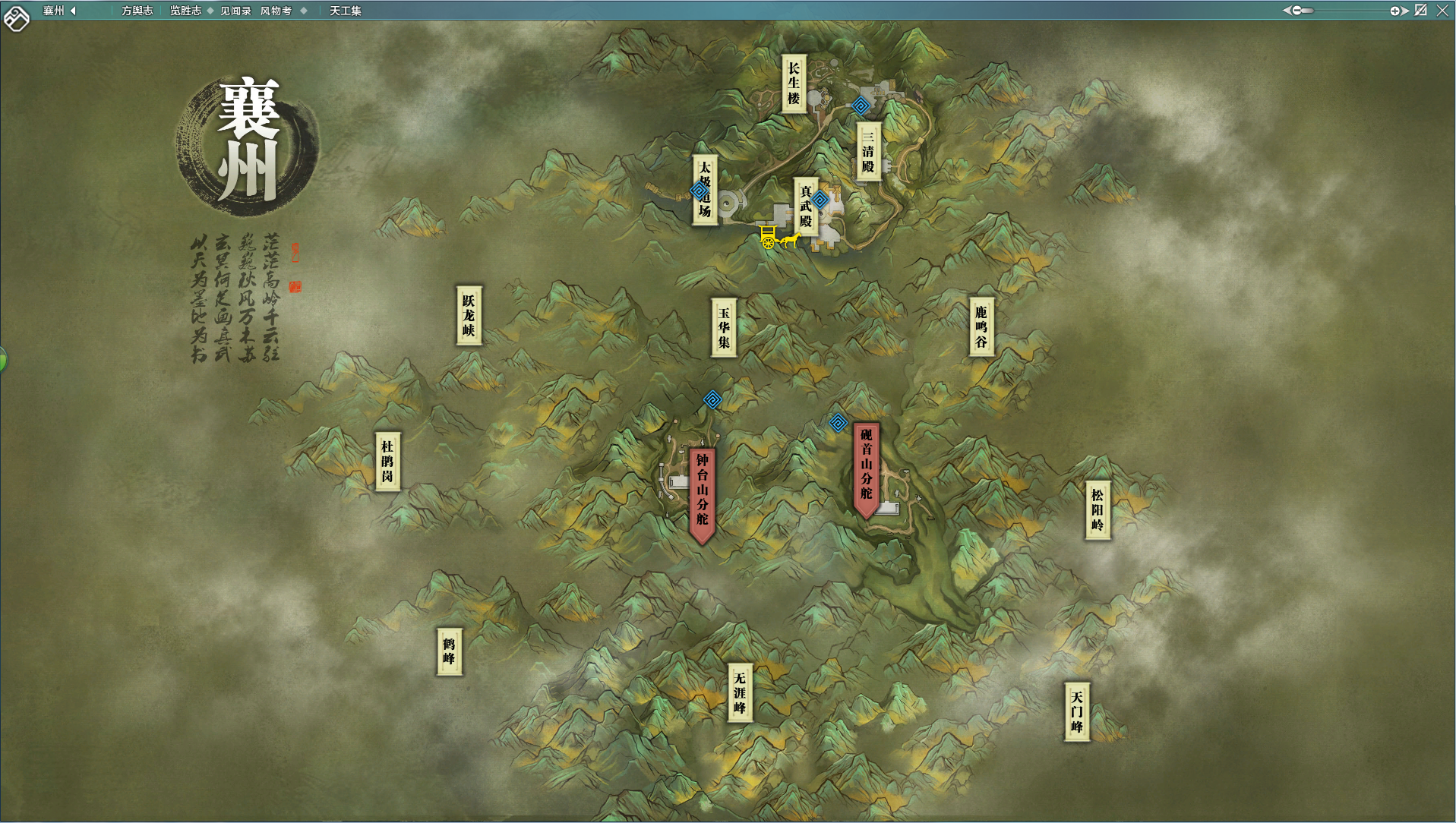 天涯明月刀襄州地图全开灵犀点盟会升级指引