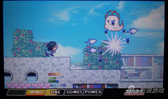 主角的攻击可以通过打倒敌人后吸收TRES获得强化！