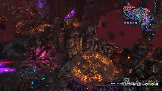 怪石崚峋没有天地之分的奇异空间