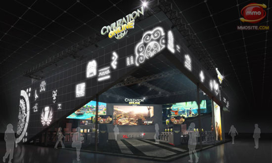 《文明OL》展台概念图