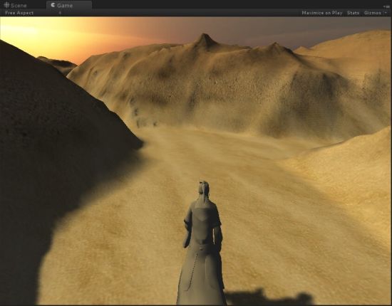 夭折的沙漠场景，by杨凯云